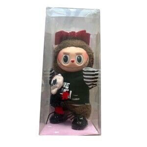 Pop Mart Valentine Designer Figure Kasing Skull Plush Goth Art Toy w/ Box